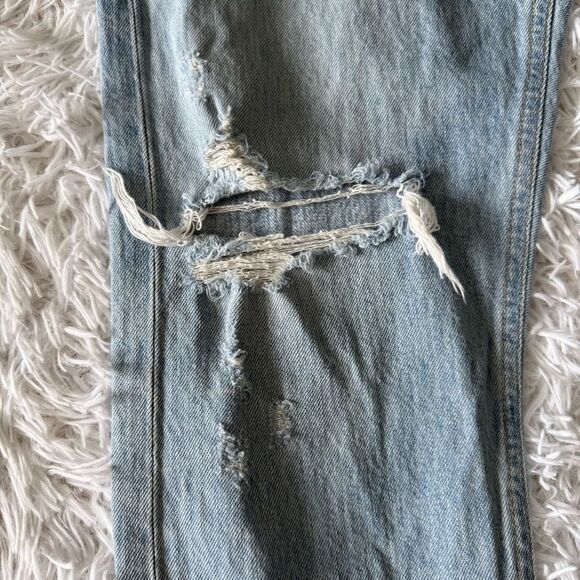 AGOLDE Jamie High Rise Distressed Straight Leg Relaxed Fit Jeans Size 30 - Picture 2 of 8